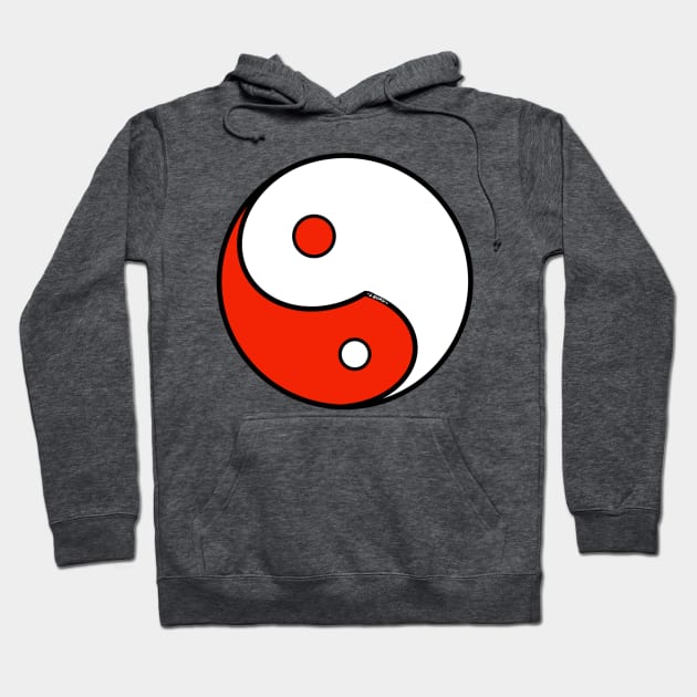 Yin Yang #18 Hoodie by Wolfgon Designs